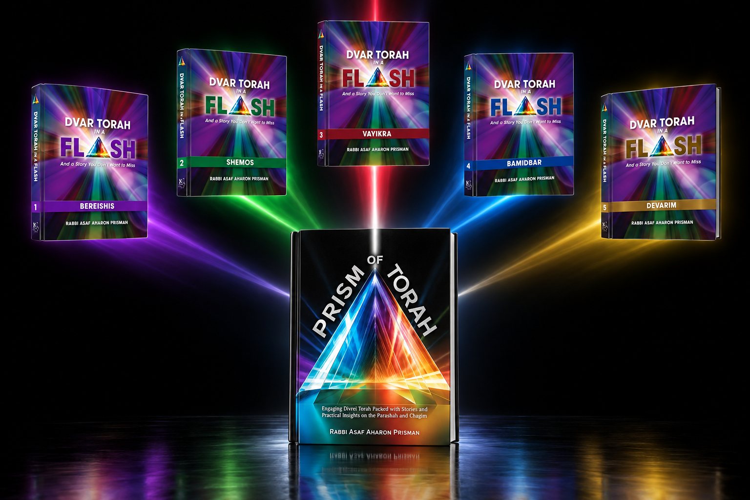 Prism of Torah with the five Dvar Torah in a Flash volumes, including Devarim