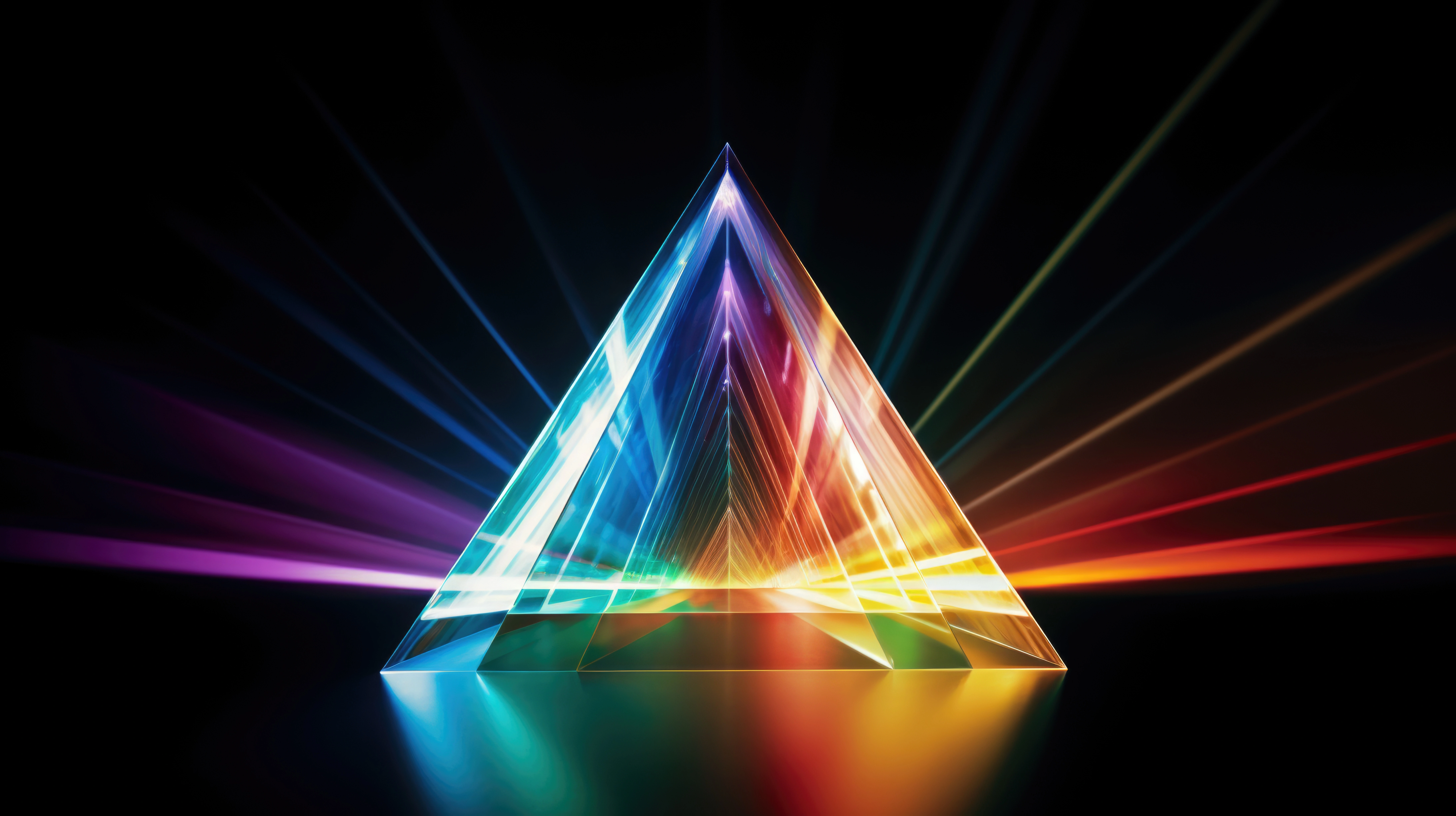 Prism of Torah - Light refracting through a prism representing Torah wisdom